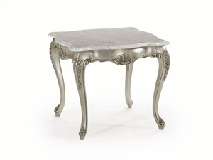 35TH ANNIVERSARY 875-M - Square Carrara marble high side table for living room _ SCAPPINI & C